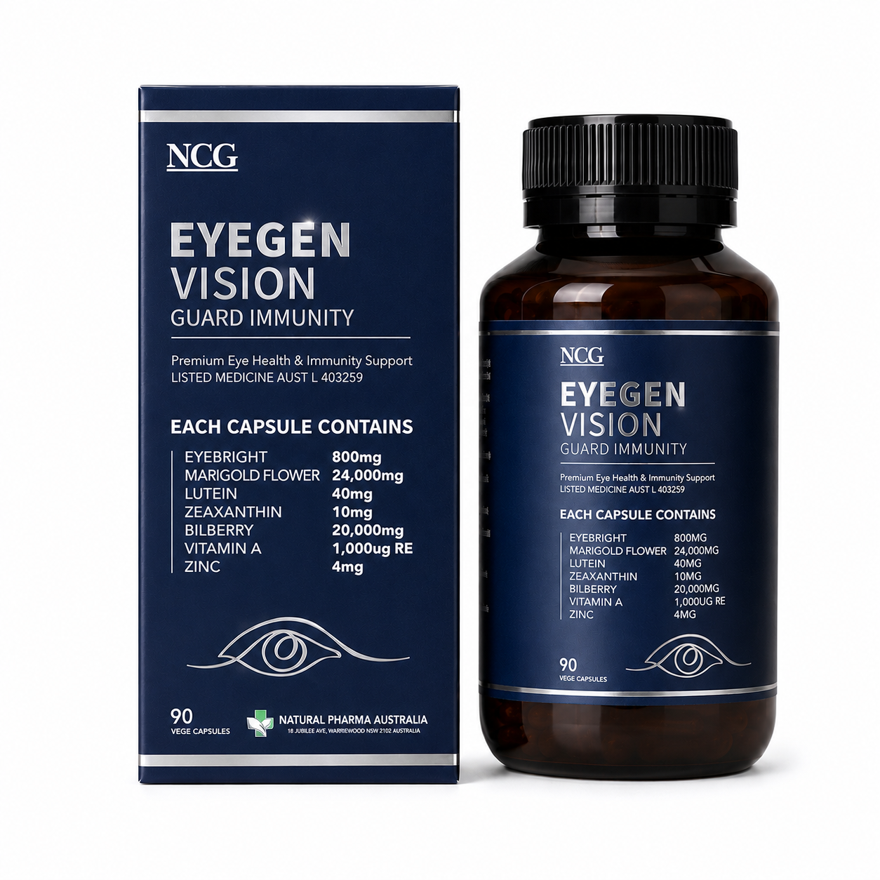NCG Eyegen Vision Guard Immunity 90caps